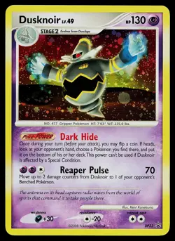 Pokemon Card - Dusknoir Diamond and Pearl Promo DP33 Holo - Image 1