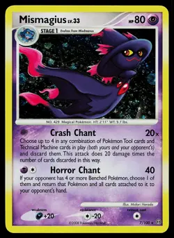 Pokemon Card - Mismagius Stormfront 7/100 Holo Rare - Image 1