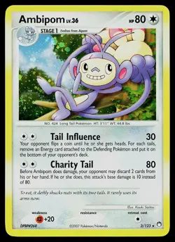 Pokemon Card - Ambipom Mysterious Treasures 3/123 Holo Rare - Image 1