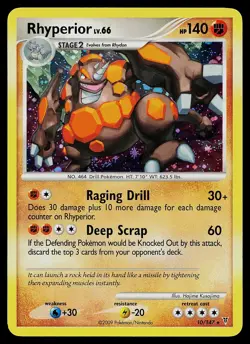 Pokemon Card - Rhyperior Supreme Victors 10/147 Holo Rare - Image 1