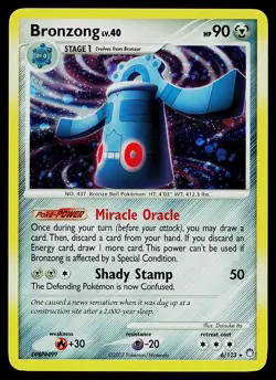 Pokemon Card - Bronzong Mysterious Treasures 6/123 Holo Rare - Image 1