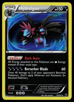 Pokemon Card - Hydreigon Noble Victories 79/101 Holo Rare - Image 1