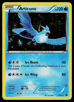 Pokemon Card - Articuno Next Destinies 27/99 Holo Rare - Image 1