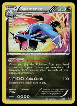 Pokemon Card - Salamence Plasma Blast 64/101 Holo Rare - Image 1