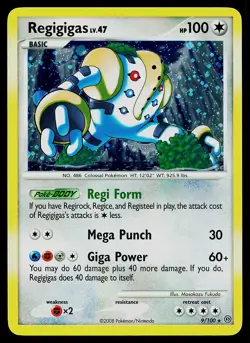 Pokemon Card - Regigigas Stormfront 9/100 Holo Rare - Image 1