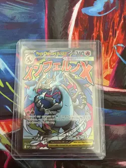 Pokemon Mega Charizard X EX Full Art Promo Holo 023 Mega Evolution Card - Image 1