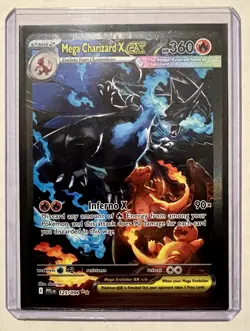 Mega Charizard X ex 125/094 SIR Phantasmal Flames Pokemon Card NM - Image 1