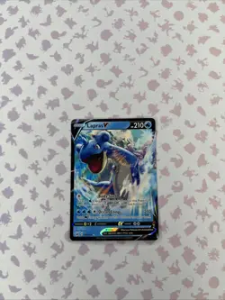 Pokemon TCG Lapras v Sword & Shield Holo Ultra Rare Card 049/202 - Image 1