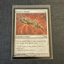 Krark's Thumb Mirrodin MTG Magic the Gathering NM - Image 1
