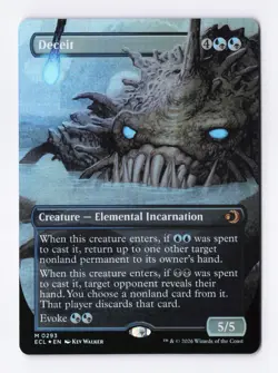 Deceit (Borderless) (Foil) 0293 (M) MTG Lorwyn Eclipsed (ECL) - Image 1