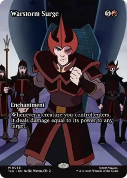 borderless WARSTORM SURGE 0038 Avatar The Last Airbender MTG Magic - Image 1