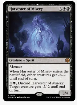 Harvester of Misery Outlaws of Thunder Junction: the Big Score Regular- NM/M - Image 1