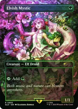 [1x] Elvish Mystic (0805) - Foil Near Mint, English Secret Lair MTG Magic - Image 1
