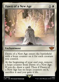 LTR DAWN OF A NEW AGE 1x Rare Lord of the Rings MTG NM - Image 1