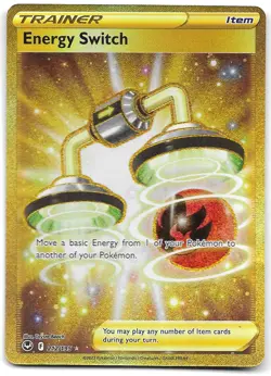 Pokemon Card Energy Switch 212/195 Secret Rare Silver Tempest Near Mint - Image 1