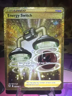 Energy Switch Secret Rare Pokemon SWSH12: Silver Tempest 212/195 NM - Image 1