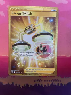 Pokemon Card Energy Switch 212/195 Secret Rare Silver Tempest Near Mint - Image 1