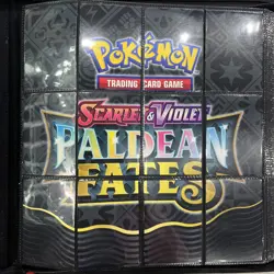 Pokemon Paldean Fates Complete Master Set + Promos And Vault X 12 pocket Binder - Image 1