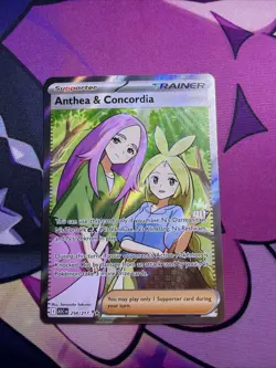 Anthea and Concordia 254/217 Ascended Heroes Pokemon TCG Full Art Trainer - Image 1