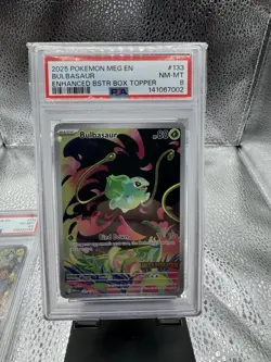 2025 POKEMON BOX TOPPER BULBASAUR PSA 8 - Image 1