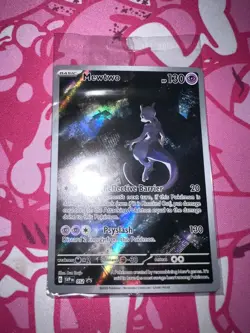 Mewtwo SVP 052 Scarlet & Violet 151 Black Star Promo Full Art Pokemon TCG NM - Image 1