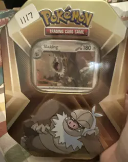 Pokemon TCG: Slaking Triple Whammy Collectors Tin - Factory Sealed - Image 1