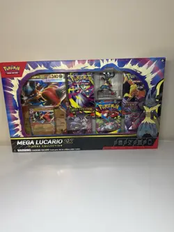 Pokemon Mega Lucario Figurine Collection and Unova White Flare Black Bolt Sealed - Image 2