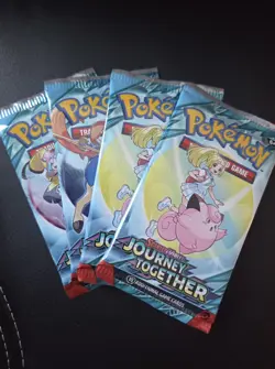 (Lot of 4) Pokemon Booster Packs Pokemon Scarlet & Violet Journey Together #3 W - Image 1
