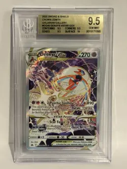 Pokemon Deoxys VSTAR GG46/GG70 Crown Zenith Holo Beckett BGS 9.5 GEM MINT - Image 1