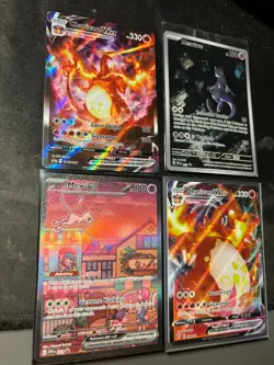 Lotto carte pokemon mew ex 053 charizard vmax mewtwo no psa no gx - Image 2