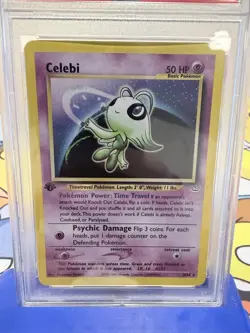 2001 POKEMON #3 CELEBI HOLO PSA 7 NEO REVELATION 1ST EDITION NM VINTAGE - Image 2
