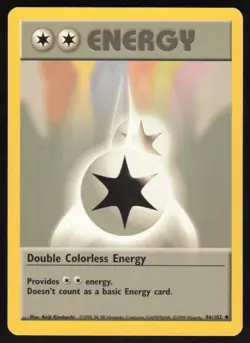 Pokemon TCG Base Set #096/102 Double Colorless Energy LP - Image 1