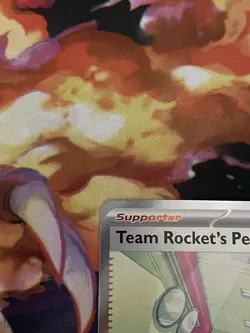 Pokemon Team Rocket's Petrel Trainer Supporter Ultra Rare Holo 226/182 Sv10 - Image 5