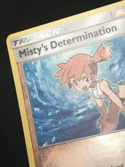 Pokemon TCG Misty's Determination 62/68 Reverse Holo Uncommon SM Hidden Fates LP - Image 2