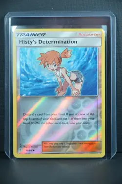 Misty's Determination Hidden Fates 2019 62/68 Reverse Holo Near Mint Pokemon TCG - Image 4