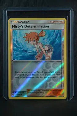 Misty's Determination Hidden Fates 2019 62/68 Reverse Holo Near Mint Pokemon TCG - Image 5