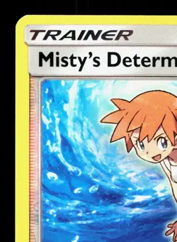 Misty's Determination 62/68 Hidden Fates LP Reverse Holo Pokemon Card TCG - Image 2