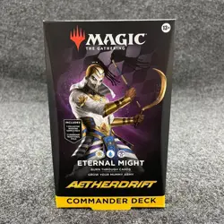 Magic: The Gathering Aetherdrift Commander Deck Eternal, Sealed Box has Dents - Image 1