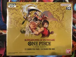 One Piece TCG: Kingdoms Of Intrigue Booster Box OP-04 (Factory Sealed) ENGLISH - Image 1