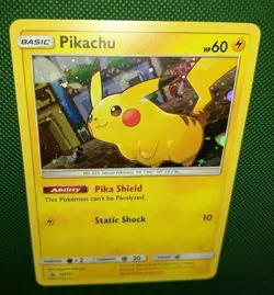 Pokemon PIKACHU SM157 Holo 2018 Sun & Moon Black Star Promo LP/NM - Image 5