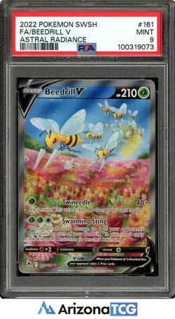 Pokemon 2022 Beedrill V 161/189 Alt Art Astral Radiance PSA 9 - Image 1
