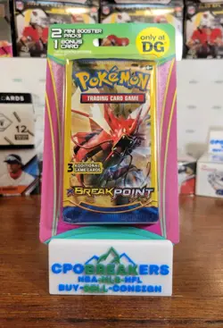 Pokemon Break Point DG Blister Pack 2 Mini Booster Packs & 1 Bonus Card New 🔥 3 - Image 1