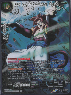 Dragon Ball Super Card Game | SS4 Gogeta, Peerless Fusion | BT10-154 SCR - Image 1