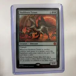 Vaultborn Tyrant (Regular, Green Mythic) Outlaws Thunder Junction Dinosaur 6/6 - Image 1