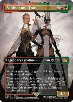 Balthier and Fran 0319 (Borderless) Final Fantasy Regular MTG - Image 1