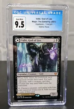 MTG Valki, God of Lies Tibalt, Cosmic Impostor Kaldheim CGC 9.5 - Image 1