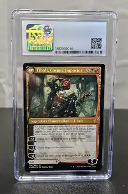 MTG Valki, God of Lies Tibalt, Cosmic Impostor Kaldheim CGC 9.5 - Image 2