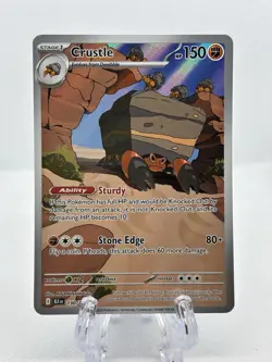 Pokemon TCG Crustle 130/086 Scarlet & Violet Black Bolt Illustration Rare NM - Image 1