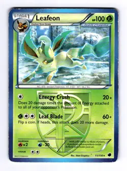 Leafeon (Team Plasma) Plasma Freeze #11 (2013) Rare HP Pokemon - Image 1