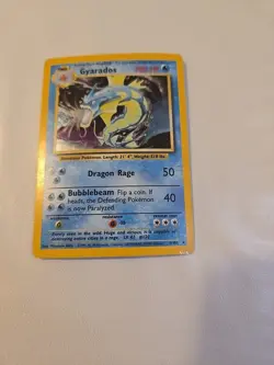 Pokemon Gyarados Holo Rare TCG Card Base Set 6/102 - Image 1